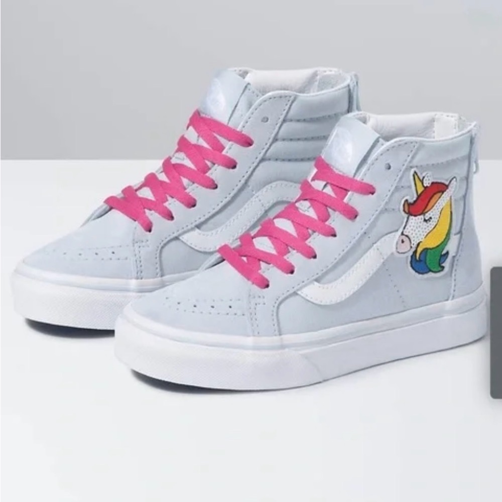 Vans sk8 high top unicorn sequin girls vans, size 11.5 C. Excellent condition.